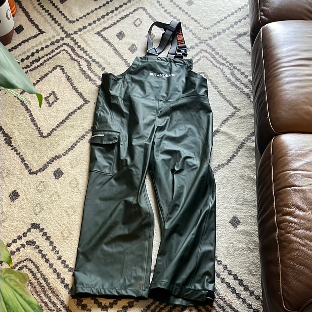 Men's Green Waterproof Bib Overalls